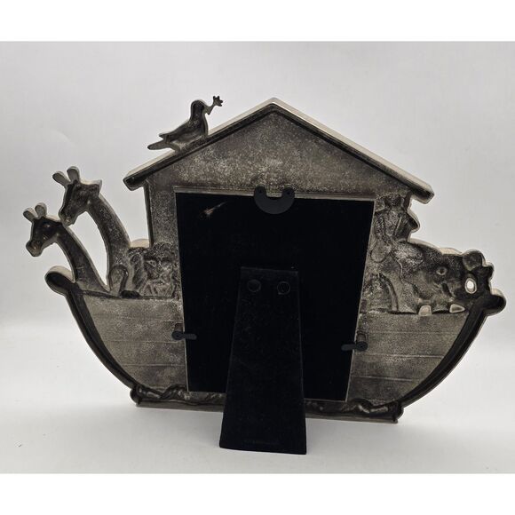GODINGER Silver Plated NOAH'S ARK Photo Frame Children's Decor Bible - Picture 9 of 10
